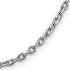 14k White Gold 18in Diamond-cut Cable Chain 3mm