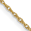 14kt Yellow Gold .8mm Baby Rope Chain