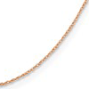 14k Rose Gold Cable Chain .5mm