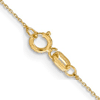 14k Yellow Gold 20in Slender Diamond-cut Cable Chain .8mm