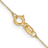 14k Yellow Gold 16in Slender Diamond-cut Cable Chain .8mm