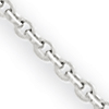 14kt White Gold Cable Chain .80mm