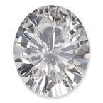 Oval Pure Light Moissanite Stone