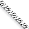 Herco Platinum 8in Curb Link Bracelet 7.1mm