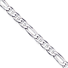 Sterling Silver 5.5mm Italian Figaro Anchor Chain