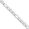 6.5mm Italian Figaro Anchor Chain - Sterling Silver