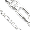 7.75mm Italian Figaro Anchor Chain - Sterling Silver