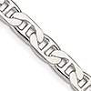 Sterling Silver 6.5mm Italian Flat Anchor Chain