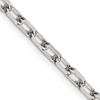 Sterling Silver 4mm Diamond-cut Open Link Cable Chain