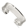 Sterling Silver Concave Cuff Bangle Bracelet