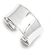 Sterling Silver 30mm Concave Cuff Bangle Bracelet