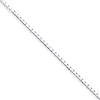 Sterling Silver 1.7mm Diamond-cut Box Chain