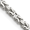 Sterling Silver 2.5mm Byzantine Chain
