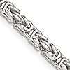 Sterling Silver Byzantine Chain 3.25mm