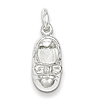 Sterling Silver Baby Shoe Charm with Bow