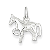 Sterling Silver 1/2in Walking Horse Charm