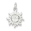 Sterling Silver 5/8in Sun Charm