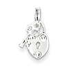 Sterling Silver Lock & Key Charm