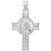 Sterling Silver Saint Michael Cross Pendant