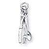 Sterling Silver Knife Fork Spoon Charm