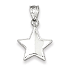 Sterling Silver 1/2in 3-D Star Charm