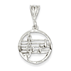 Sterling Silver 11/16in Music Staff Charm