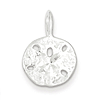 Sterling Silver 7/16in Sand Dollar Charm