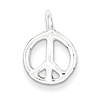 Sterling Silver Peace Charm 7/16in