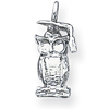 Sterling Silver Graduation Owl Charm