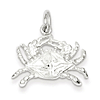 Sterling Silver 1/2in Crab Charm