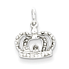 Sterling Silver Small Crown Charm