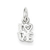 Sterling Silver 1/4in Love Charm
