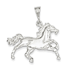 Sterling Silver 15/16in Galloping Horse Charm
