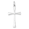 Sterling Silver 1in Polished Crusader Cross Pendant
