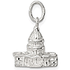 Sterling Silver Capitol Building Charm