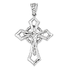 2 1/2in Jumbo CZ Crucifix - Sterling Silver