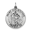 Sterling Silver 15/16in St. Christopher Medal