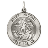 Sterling Silver St. Michael Medal 7/8in