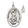 1in St. Michael Medal - Sterling Silver