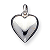 Sterling Silver Small Puffed Heart Charm