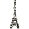 Sterling Silver 3-D Eiffel Tower Pendant