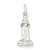 Sterling Silver Diamond-cut Lighthouse Charm