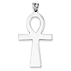 Sterling Silver 1 5/8in Ankh Cross Pendant