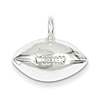 Sterling Silver 3/8in Football Pendant