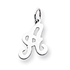 Sterling Silver Stamped A Charm