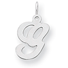 Sterling Silver Stamped G Charm