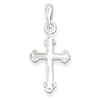 Sterling Silver 3/4in Petite Double Cross Pendant
