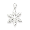 Sterling Silver 1/2in Diamond Cut Snowflake Charm