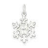 Sterling Silver Diamond Cut Snowflake Charm