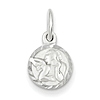 5/16in Cherub Disk Charm - Sterling Silver